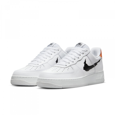 SNEAKERS BARBATI Pantofi sport Nike Air Force 1 07 Glitch Swoosh White Orange - sneakerit.ro [1]