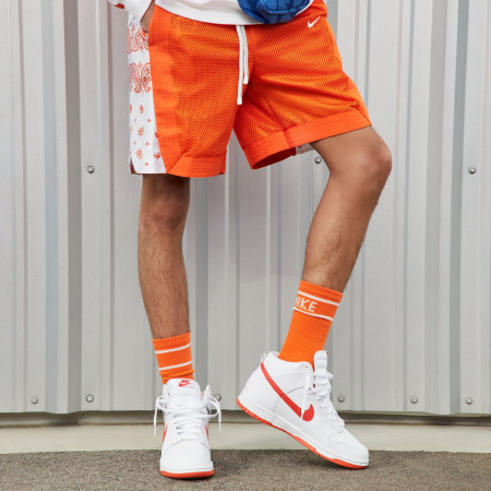 SNEAKERS BARBATI Pantofi sport Nike Dunk Hi Retro White Picante Red - sneakerit.ro [4]