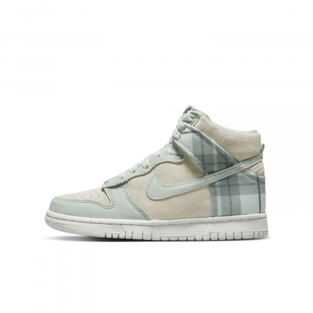 SNEAKERS COPII Pantofi sport Nike Dunk High Se Bg Tartan Plaid White Light Green - sneakerit.ro [0]