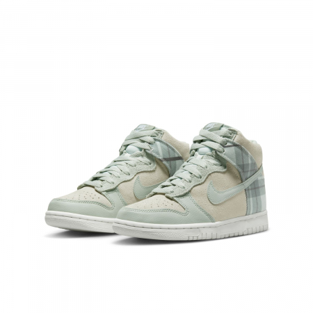 SNEAKERS COPII Pantofi sport Nike Dunk High Se Bg Tartan Plaid White Light Green - sneakerit.ro [1]