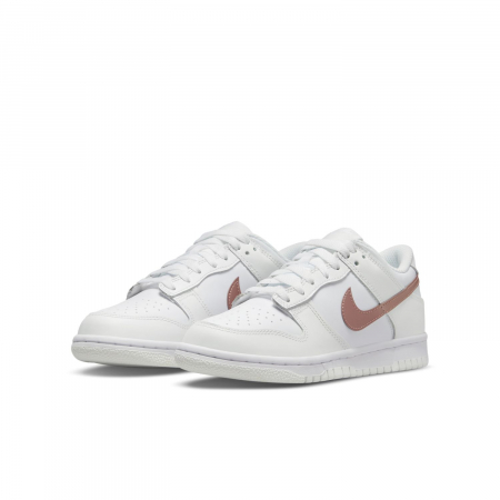 Nike Pantofi sport Nike Dunk Low Bg White Pink - sneakerit.ro [1]