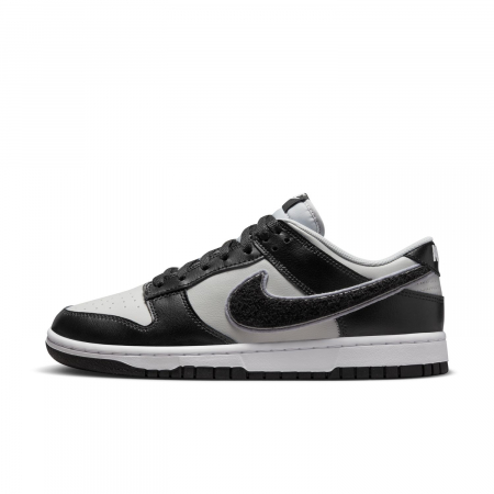 SNEAKERS BARBATI Pantofi sport Nike Dunk Low Retro University Chenille Swoosh Black Grey - sneakerit.ro [0]