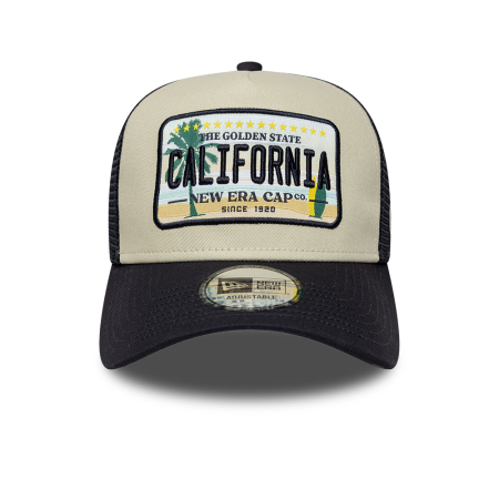 NOUTATI Sapca New Era Cali Licence Plate 9FORTY A-Frame Trucker Adjustable Cap Navy - sneakerit.ro [1]