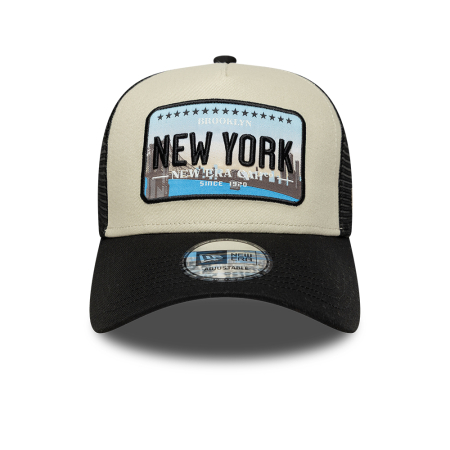 NOUTATI Sapca New Era Licence Plate 9FORTY A-Frame Trucker Adjustable Cap Black - sneakerit.ro [1]