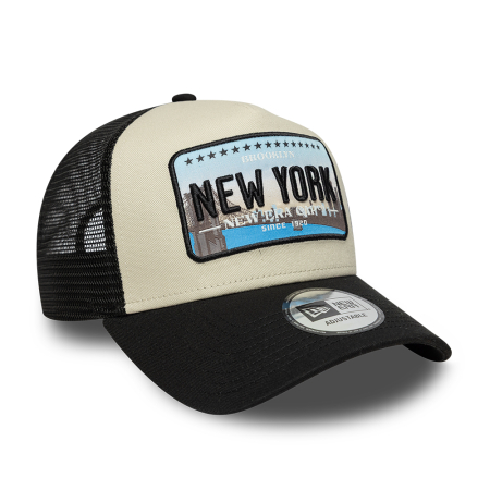 NOUTATI Sapca New Era Licence Plate 9FORTY A-Frame Trucker Adjustable Cap Black - sneakerit.ro [2]