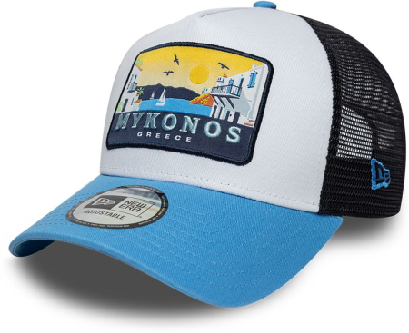 NOUTATI - Sapca New Era Location Patch Trucker  Rab + sneakerit.ro