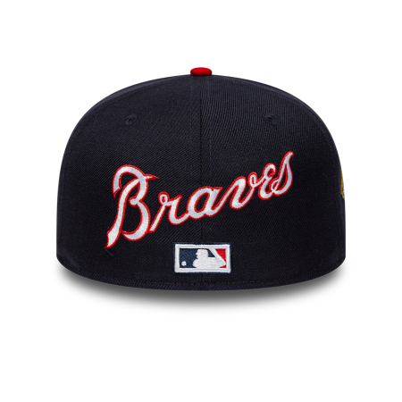 SALE Sapca New Era MLB Icon Atlanta Braves  59FIFTY Fitted Cap Navy & Red - sneakerit.ro [3]