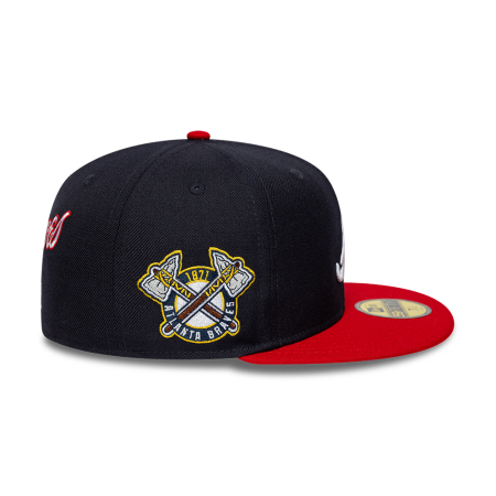 SALE Sapca New Era MLB Icon Atlanta Braves  59FIFTY Fitted Cap Navy & Red - sneakerit.ro [5]