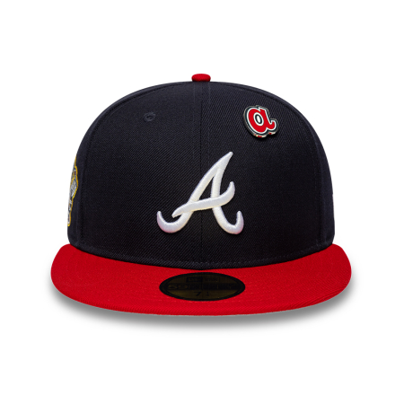 SALE Sapca New Era MLB Icon Atlanta Braves  59FIFTY Fitted Cap Navy & Red - sneakerit.ro [1]
