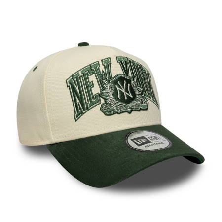 SALE Sapca New Era MLB  New York Yankees Suede  9FORTY E-Frame Adjustable Cap Cream & Green - sneakerit.ro [2]