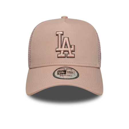 New Era Sapca New Era  MLB Outline LA Dodgers  9FORTY E-Frame Trucker Adjustable Cap Pastel Pink - sneakerit.ro [1]