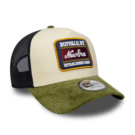SALE Sapca New Era Patch Cord  9FORTY A-Frame Trucker Adjustable Cap Cream & Green - sneakerit.ro [2]