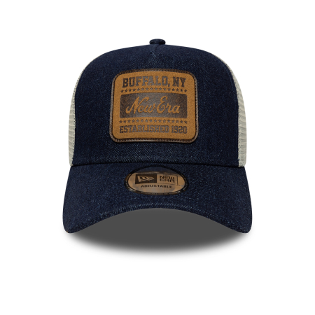 SALE Sapca New Era Patch Denim 9FORTY A-Frame Trucker Adjustable Cap Dark Blue - sneakerit.ro [1]