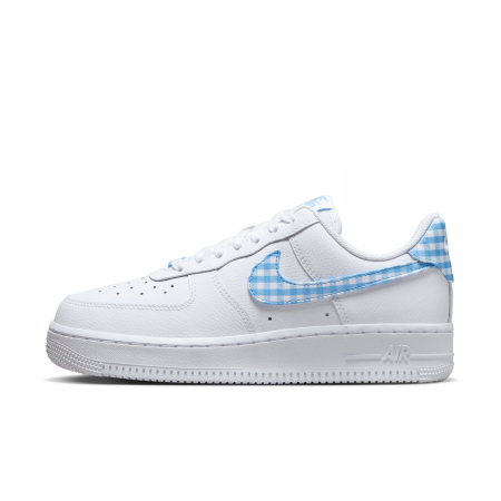 SNEAKERS DAMA Pantofi sport Nike Wmns Air Force 1 '07 Ess Trend White University Blue Gingham - sneakerit.ro [0]