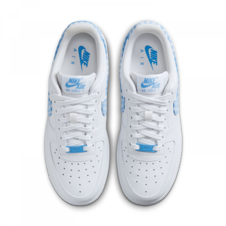 SNEAKERS DAMA Pantofi sport Nike Wmns Air Force 1 '07 Ess Trend White University Blue Gingham - sneakerit.ro [5]