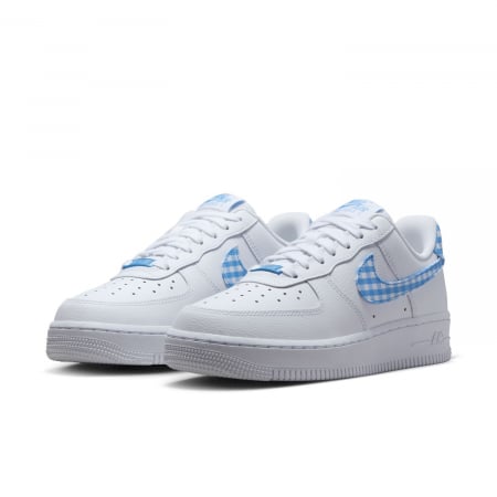 SNEAKERS DAMA Pantofi sport Nike Wmns Air Force 1 '07 Ess Trend White University Blue Gingham - sneakerit.ro [1]