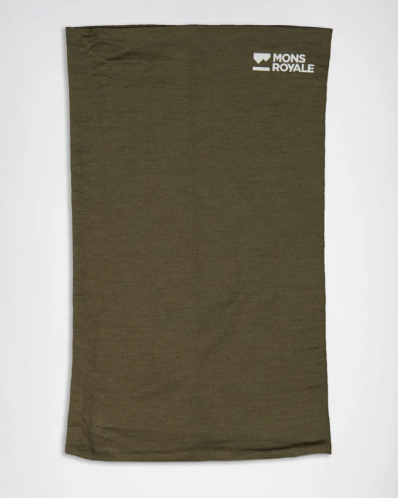Bandana Merino Mons Royale Double Up Dark Olive [2]