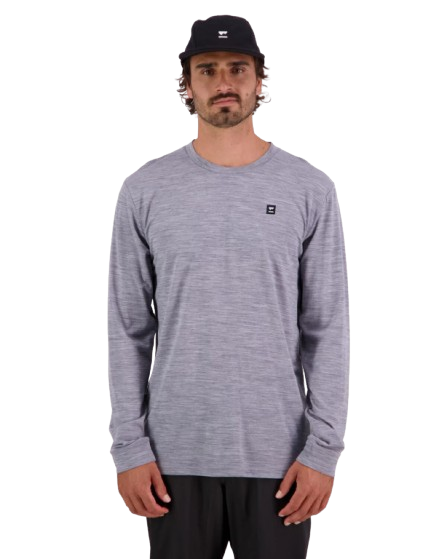 Bluza Barbati Mons Royale Classic Invert Grey Heather [6]
