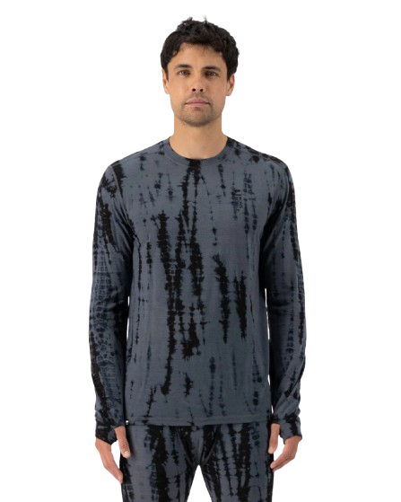 Bluza De Corp Merino Mons Royale Cascade LS VLU Grey Tie Dye [1]