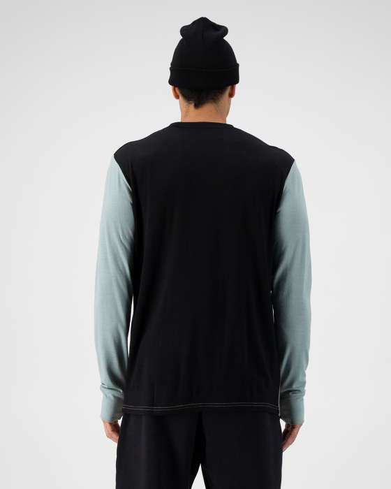 Bluza de corp merino Mons Royale M Yotei LS Dew Cinder Black [2]