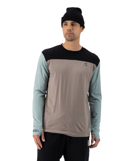 Bluza De Corp Merino Mons Royale Yotei LS Dew Cinder Black [3]