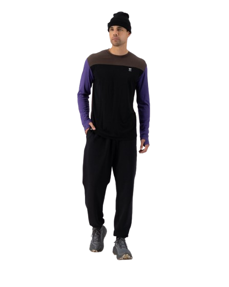Bluza De Corp Merino Mons Royale Yotei LS Violet Cedar Black [2]