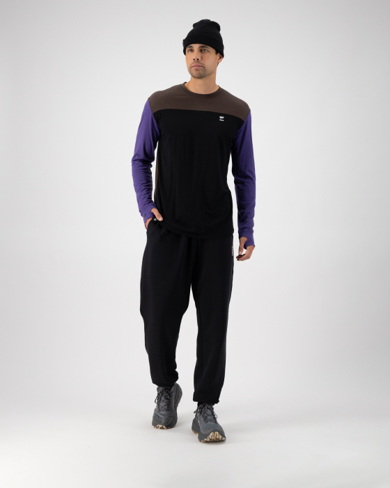 Bluza de corp merino Mons Royale M Yotei LS Violet Cedar Black [4]