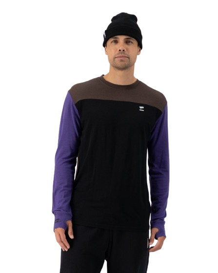 Bluza De Corp Merino Mons Royale Yotei LS Violet Cedar Black [3]
