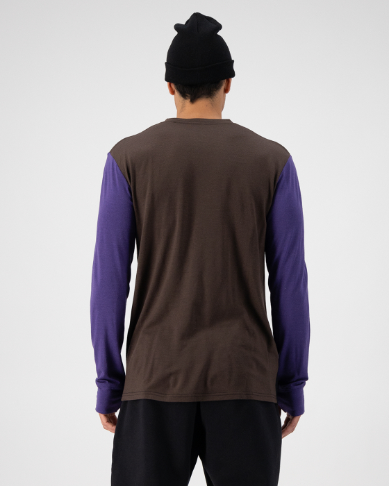 Bluza de corp merino Mons Royale M Yotei LS Violet Cedar Black [2]