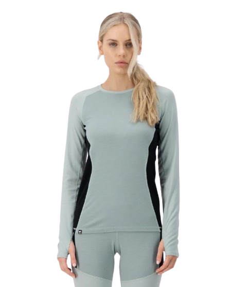 Bluza De Corp Merino Mons Royale Olympus LS Glacier Dew Black [1]
