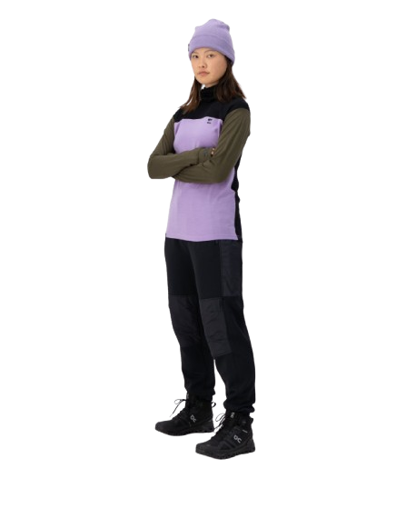 Bluza De Corp Merino Mons Royale Yotei High Neck Lupin Dark Olive Black [3]