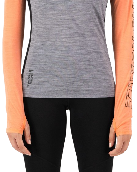 Bluza Femei Mons Royale Bella Vlu Grey Heather/Punch [5]