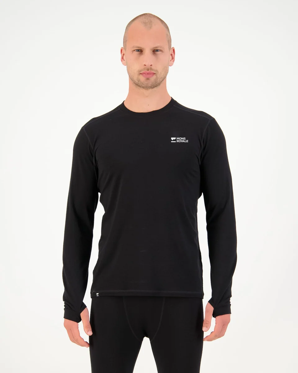 Mons Royale Cascade Merino férfi aláöltözet felső Black [2]
