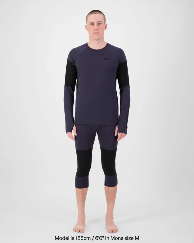 Mons Royale Olympus Merino férfi aláöltözet felső 9 Iron/Black [6]