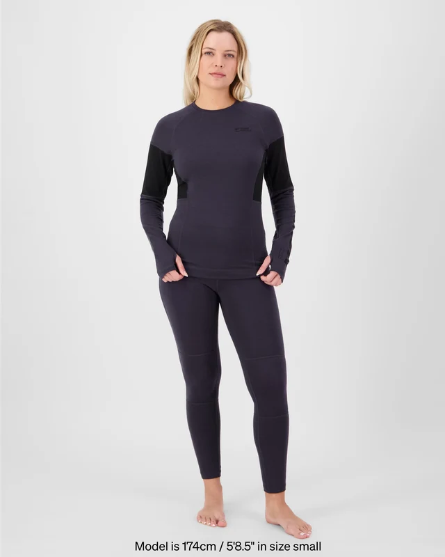 Mons Royale Olympus Merino női aláöltözet felső 9 Iron/Black [4]