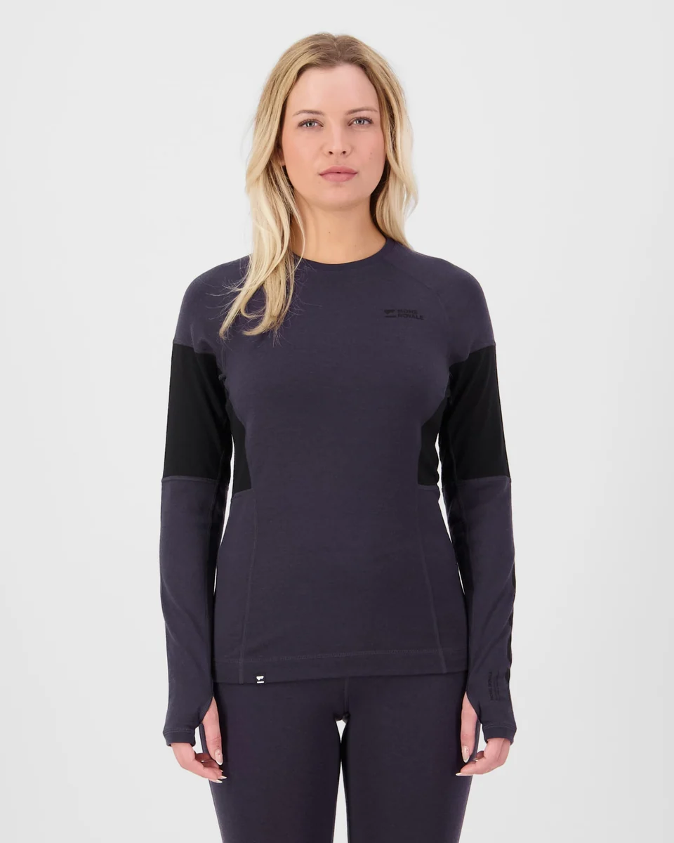 Mons Royale Olympus Merino női aláöltözet felső 9 Iron/Black [2]
