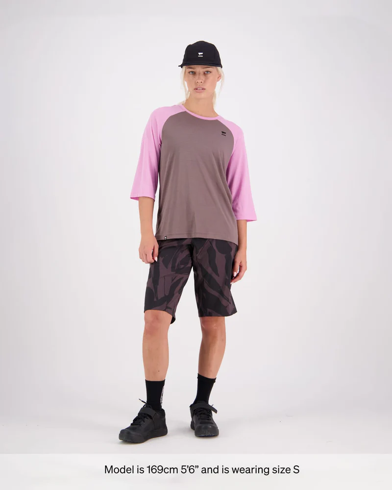 BLUZA MERINO MONS ROYALE JERSEY MTB SHIFT 3 4 PINK [2]