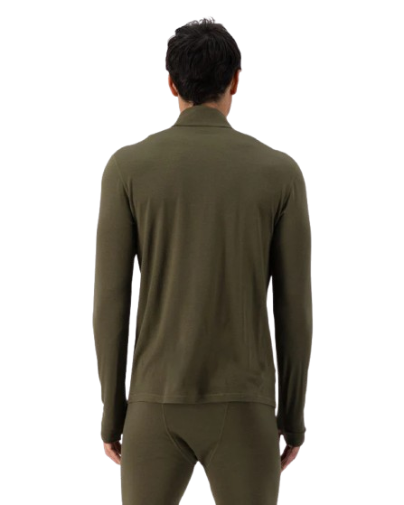 Bluza Mons Royale Barbati First Layer Cascade 1/4 Zip Dark Olive [3]