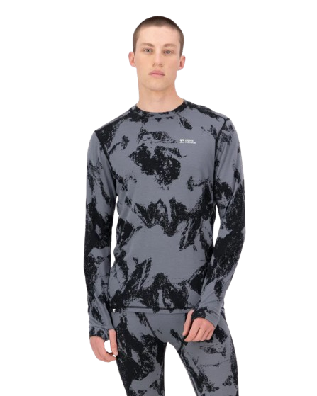 Bluza Mons Royale Barbati First Layer Cascade Pixel Grey [2]