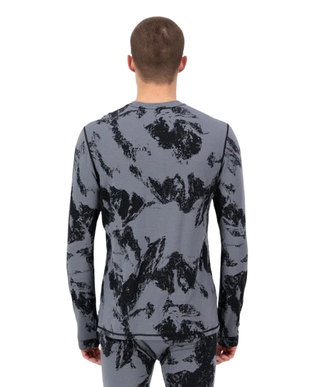Bluza Mons Royale Barbati First Layer Cascade Pixel Grey [3]