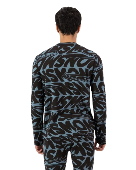 Bluza Mons Royale Barbati First Layer Cascade Signal Lost Blue [3]