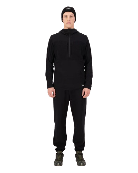 Bluza Mons Royale Barbati Mid Layer Fleece 1/2 Zip Black [3]