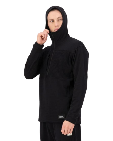 Bluza Mons Royale Barbati Mid Layer Fleece 1/2 Zip Black [4]