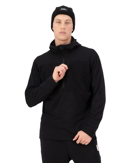 Bluza Mons Royale Barbati Mid Layer Fleece 1/2 Zip Black [6]