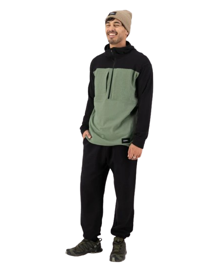 Bluza Mons Royale Barbati Mid Layer Fleece 1/2 Zip Willow Black [5]