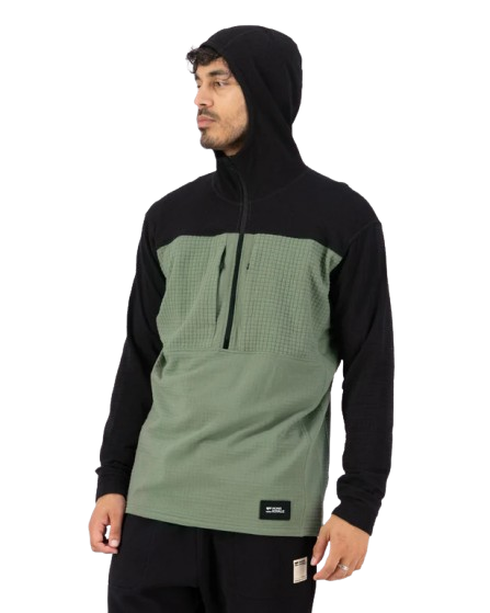 Bluza Mons Royale Barbati Mid Layer Fleece 1/2 Zip Willow Black [6]