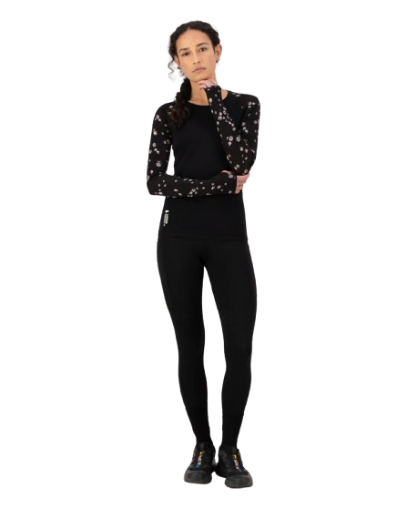 Bluza Mons Royale Femei First Layer Bella Black Daisy [5]