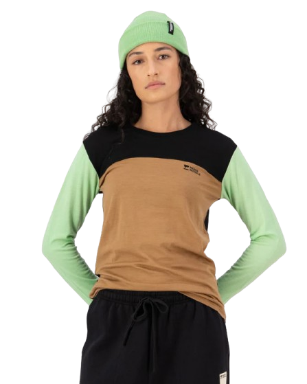 Bluza Mons Royale Femei First Layer Yotei Matcha Toffee Black [3]