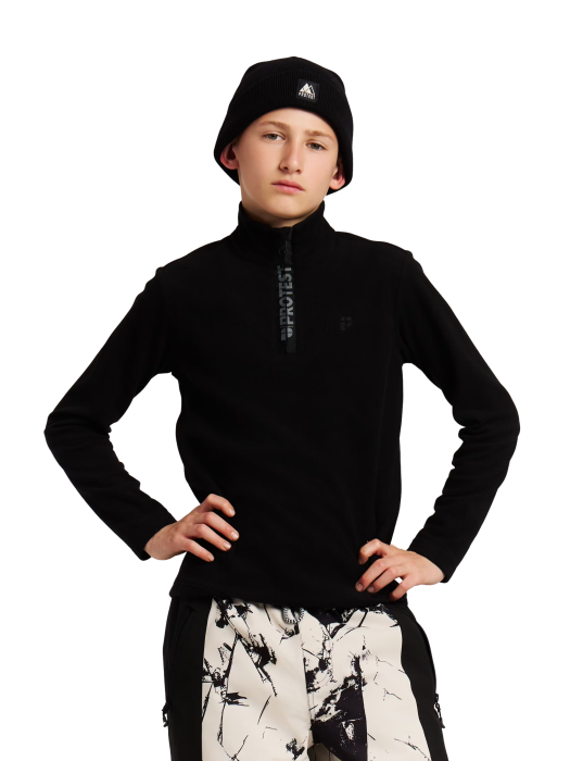 Bluza Polar Protest Reperfecty 1/4 Zip True Black Copii [3]