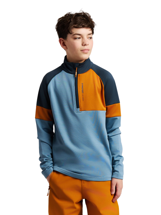 Bluza Protest PRTJohnson 1/4 Zip Stone Blue Copii [3]